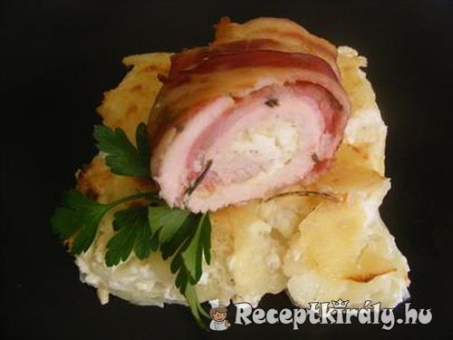 Baconbe tekert rozmaringos