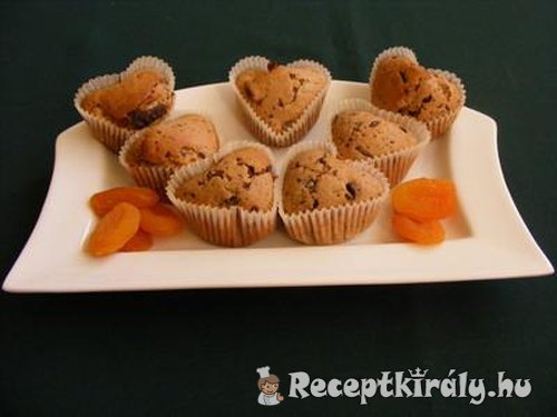 Barackos csokoládés muffin