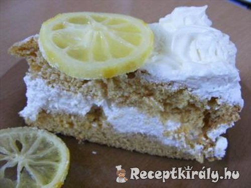 Citrom torta szelet