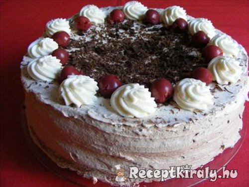 Csokoládés fekete erdő torta