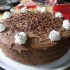 Csokoládé torta háromféle piskótából