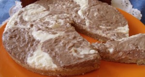 Diós márványos sajttorta