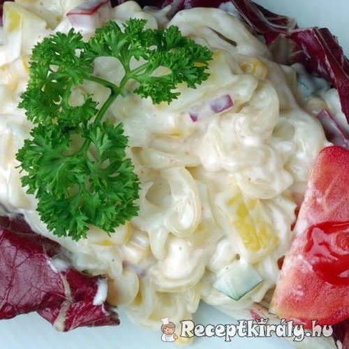 Majonézes zöldséges tésztasaláta