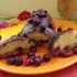 Meggyes pite őzgerincben, kakaós öntettel