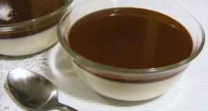 Panna cotta csokoládé öntettel