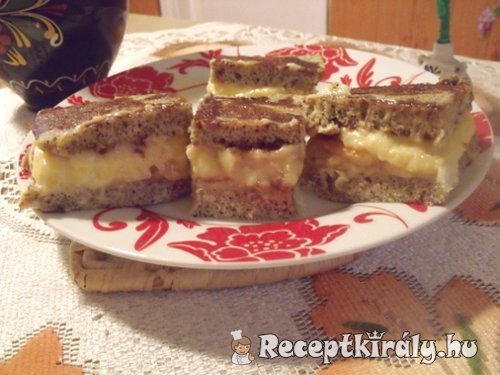 Robbanós krémes mákos sütemény