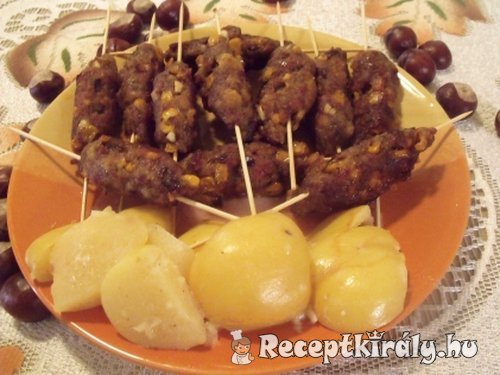 Roppanós sertéskebab kukoricásan