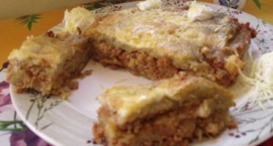 Tócsni lasagne módra