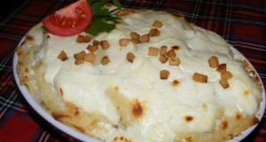 Rakott túrós csusza