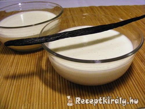 Vaníliás panna cotta