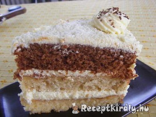 Vaníliás torta három féle piskótából 2
