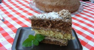 Csokoládés kókuszos torta