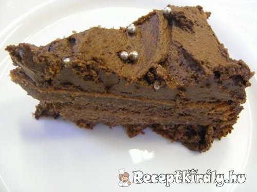 rós csokoládétorta szelet