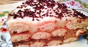Babapiskótás torta