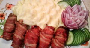 Baconos csirkemáj