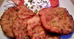 Baconos hagymás krumpli lángos