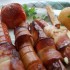 Baconos virsli sajtos spárga petrezselymes újkrumplival