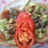 Bruschetta avokádóval paradicsommal és újhagymával