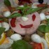 Bruschetta pizzasonkával tojással mozzarellával