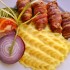 Csípős csirkemáj bacon köntösben