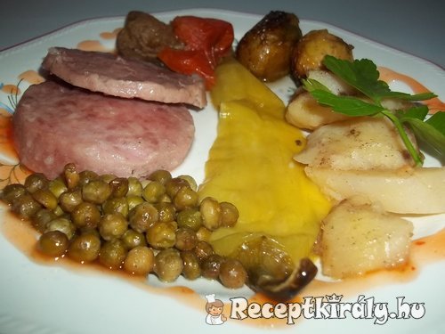 Csülöksonka krumplival zöldségekkel együttsütve 1