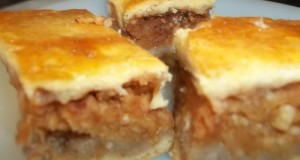 Diós almás pite rummal ízesítve