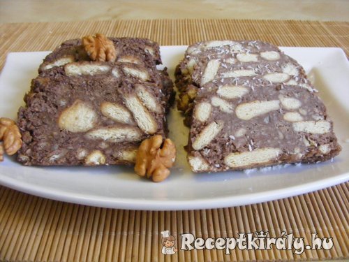 Diós keksz szalámi 3