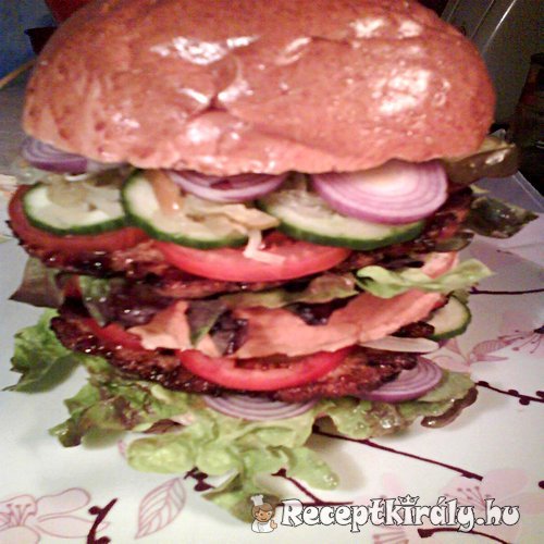 Dupla csirkeburger 1