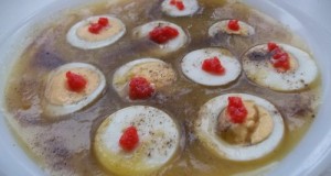 Fehérboros cukkini krémleves tojással lazaccal