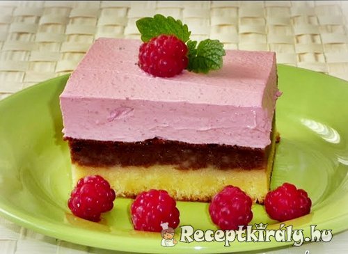 Fehércsokoládés málnahabos brownie