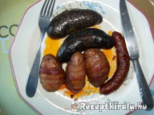 Hurka kolbász baconos krumplival csőben sütve 2