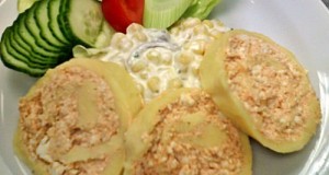 Körözöttes sajttekercs