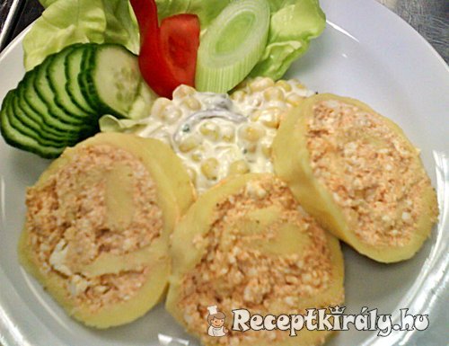 Körözöttes sajttekercs