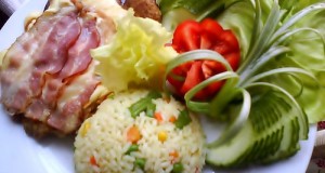 Mustáros karajszeletek baconnel sajttal sütve