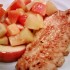 Pulykamell roston flambírozott gyümölcsökkel