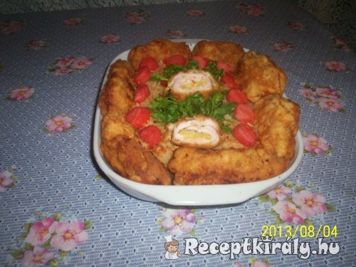 Rántott göngyölt hús