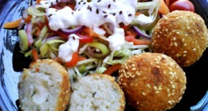 Sajtos snidlinges rizsgolyók