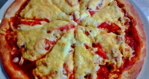 Taco-s csirkés pizza