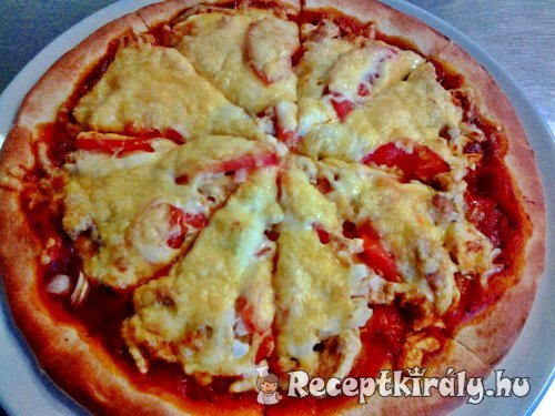 Taco-s csirkés pizza