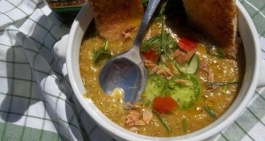 Vodkás uborka gazpacho