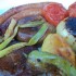 Grillezett kolbászkák és zöldségek