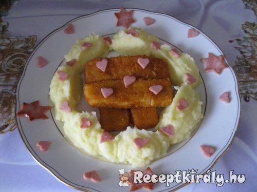Halrudak krumplipürével