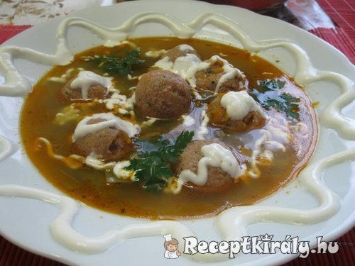 Hamis májgombócleves