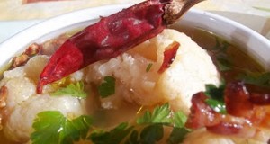 Karfiolleves baconnel chilivel