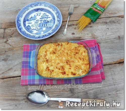 Karfiolos sajtmártásos spagetti