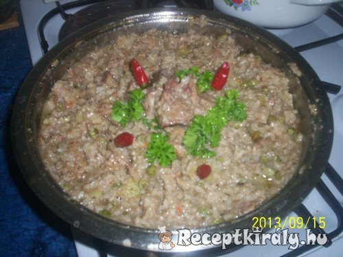 Körtés zöldséges rizottó