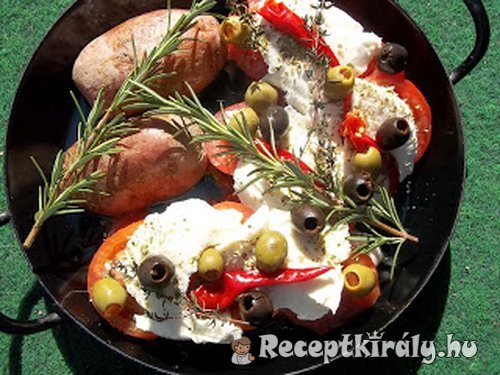 Mediterrán csirkemell paradicsommal mozzarellával