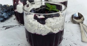 Szőlőzselés pohárkrém