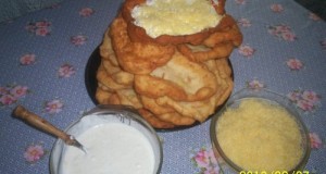 Tökös krumplis lángos