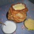 Tökös krumplis lángos